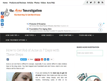 Tablet Screenshot of bestwaytogetridofacne.net